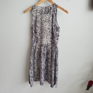 Joie silk animal print dress S